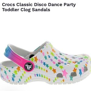 Crocs classic disco dance party toddler clog sandals